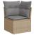 Set canapele de grădină, 9 piese, cu perne, bej, poliratan GartenMobel Dekor