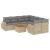 Set canapele de grădină, 9 piese, cu perne, bej, poliratan GartenMobel Dekor