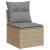Set canapele de grădină, 9 piese, cu perne, bej, poliratan GartenMobel Dekor