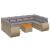 Set canapele de grădină cu perne, 10 piese, bej, poliratan GartenMobel Dekor