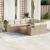 Set canapele de grădină, 9 piese, cu perne, bej, poliratan GartenMobel Dekor