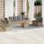 Set canapele de grădină, 9 piese, cu perne, bej, poliratan GartenMobel Dekor