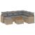 Set canapele de grădină, 8 piese, cu perne, bej, poliratan GartenMobel Dekor