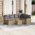 Set canapele de grădină, 8 piese, cu perne, bej, poliratan GartenMobel Dekor
