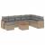 Set canapele de grădină, 9 piese, cu perne, bej, poliratan GartenMobel Dekor