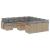 Set canapele de grădină, 13 piese, cu perne, bej, poliratan GartenMobel Dekor