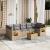 Set canapele de grădină, 8 piese, cu perne, bej, poliratan GartenMobel Dekor