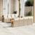 Set canapele de grădină, 9 piese, cu perne, bej, poliratan GartenMobel Dekor