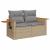 Set canapele de grădină, 9 piese, cu perne, bej, poliratan GartenMobel Dekor