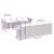 Set canapele de grădină, 9 piese, cu perne, bej, poliratan GartenMobel Dekor