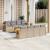 Set canapele de grădină, 9 piese, cu perne, bej, poliratan GartenMobel Dekor