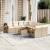 Set canapele de grădină, 9 piese, cu perne, bej, poliratan GartenMobel Dekor