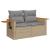 Set canapele de grădină, 9 piese, cu perne, bej, poliratan GartenMobel Dekor