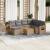 Set canapele de grădină, 8 piese, cu perne, bej, poliratan GartenMobel Dekor