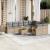 Set canapele de grădină cu perne, 10 piese, bej, poliratan GartenMobel Dekor