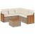 Set canapele de grădină cu perne, 6 piese, bej, poliratan GartenMobel Dekor