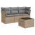 Set canapele de grădină, 4 piese, cu perne, bej, poliratan GartenMobel Dekor