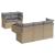 Set canapele de grădină cu perne, 6 piese, bej, poliratan GartenMobel Dekor