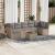 Set canapele de grădină, 8 piese, cu perne, bej, poliratan GartenMobel Dekor