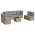 Set canapele de grădină, 9 piese, cu perne, bej, poliratan GartenMobel Dekor