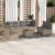 Set canapele de grădină, 9 piese, cu perne, bej, poliratan GartenMobel Dekor