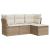Set canapele de grădină, 4 piese, cu perne, bej, poliratan GartenMobel Dekor