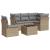 Set canapele de grădină cu perne, 6 piese, bej, poliratan GartenMobel Dekor