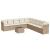 Set canapele de grădină cu perne, 10 piese, bej, poliratan GartenMobel Dekor