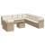 Set canapele de grădină cu perne, 12 piese, bej, poliratan GartenMobel Dekor