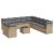 Set canapele de grădină cu perne, 12 piese, bej, poliratan GartenMobel Dekor