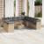 Set canapele de grădină cu perne, 12 piese, bej, poliratan GartenMobel Dekor