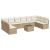 Set canapele de grădină cu perne, 11 piese, bej, poliratan GartenMobel Dekor
