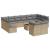 Set canapele de grădină, 13 piese, cu perne, bej, poliratan GartenMobel Dekor