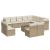 Set canapele de grădină, 13 piese, cu perne, bej, poliratan GartenMobel Dekor