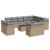 Set canapele de grădină, 13 piese, cu perne, bej, poliratan GartenMobel Dekor