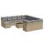 Set canapele de grădină, 13 piese, cu perne, bej, poliratan GartenMobel Dekor