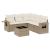 Set canapele de grădină cu perne, 6 piese, bej, poliratan GartenMobel Dekor