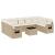 Set canapele de grădină cu perne, 10 piese, bej, poliratan GartenMobel Dekor