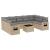 Set canapele de grădină cu perne, 10 piese, bej, poliratan GartenMobel Dekor