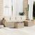 Set canapele de grădină cu perne, 6 piese, bej, poliratan GartenMobel Dekor