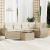 Set canapele de grădină cu perne, 6 piese, bej, poliratan GartenMobel Dekor