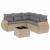 Set canapele de grădină cu perne, 6 piese, bej, poliratan GartenMobel Dekor