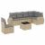 Set canapele de grădină, 7 piese, cu perne, bej, poliratan GartenMobel Dekor
