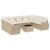 Set canapele de grădină cu perne, 10 piese, bej, poliratan GartenMobel Dekor