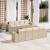 Set canapele de grădină, 9 piese, cu perne, bej, poliratan GartenMobel Dekor