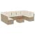 Set canapele de grădină cu perne, 10 piese, bej, poliratan GartenMobel Dekor