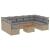 Set canapele de grădină, 10 piese, cu perne, bej, poliratan GartenMobel Dekor