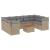 Set canapele de grădină, 10 piese, cu perne, bej, poliratan GartenMobel Dekor