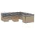 Set canapele de grădină, 12 piese, cu perne, bej, poliratan GartenMobel Dekor