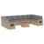 Set canapele de grădină, 11 piese, cu perne, bej, poliratan GartenMobel Dekor
